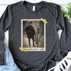 Personalized Wendigo Long Sleeve Tee | Custom Face 19th Century Photo, Gothic Horror Cryptid Crewneck 19 Personalized Wendigo Long Sleeve Tee Custom Face 19th Century Photo Gothic Horror Cryptid Crewneck