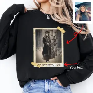 Personalized Wendigo Long Sleeve Tee | Custom Face 19th Century Photo, Gothic Horror Cryptid Crewneck 20 Personalized Wendigo Long Sleeve Tee Custom Face 19th Century Photo Gothic Horror Cryptid Crewneck