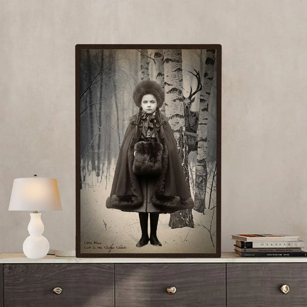 Personalized Wendigo Poster | Custom Face 19th Century Photo, Gothic Horror Cryptid Wall Art 12 Personalized Wendigo Poster Custom Face 19th Century Photo Gothic Horror Cryptid Wall Art