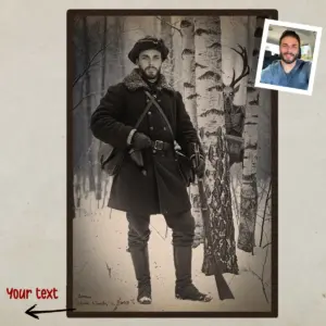Personalized Wendigo Poster | Custom Face 19th Century Photo, Gothic Horror Cryptid Wall Art 21 Personalized Wendigo Poster Custom Face 19th Century Photo Gothic Horror Cryptid Wall Art