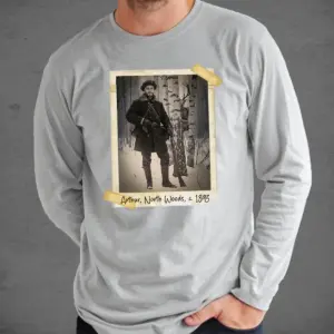 Personalized Wendigo Shirt Custom Face 19th Century Photo Gothic Horror Cryptid Tee