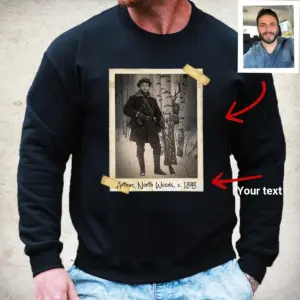Personalized Wendigo Sweatshirt | Custom Face 19th Century Photo, Gothic Horror Cryptid Pullover 18 Personalized Wendigo Sweatshirt Custom Face 19th Century Photo Gothic Horror Cryptid Pullover