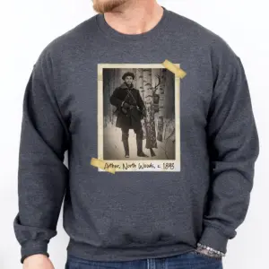 Personalized Wendigo Sweatshirt | Custom Face 19th Century Photo, Gothic Horror Cryptid Pullover 19 Personalized Wendigo Sweatshirt Custom Face 19th Century Photo Gothic Horror Cryptid Pullover