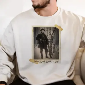 Personalized Wendigo Sweatshirt | Custom Face 19th Century Photo, Gothic Horror Cryptid Pullover 21 Personalized Wendigo Sweatshirt Custom Face 19th Century Photo Gothic Horror Cryptid Pullover