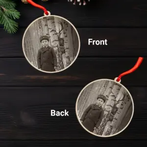 Personalized Wendigo Wooden Ornament | Custom Face 19th Century Photo, Gothic Horror Cryptid Decor 26 Personalized Wendigo Wooden Ornament Custom Face 19th Century Photo Gothic Horror Cryptid Decor