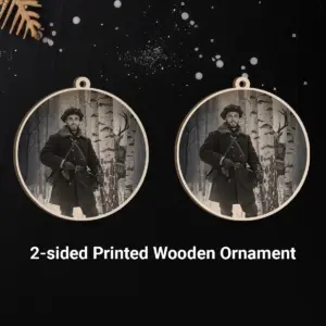 Personalized Wendigo Wooden Ornament | Custom Face 19th Century Photo, Gothic Horror Cryptid Decor 16 Personalized Wendigo Wooden Ornament Custom Face 19th Century Photo Gothic Horror Cryptid Decor