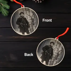 Personalized Wendigo Wooden Ornament | Custom Face 19th Century Photo, Gothic Horror Cryptid Decor 17 Personalized Wendigo Wooden Ornament Custom Face 19th Century Photo Gothic Horror Cryptid Decor