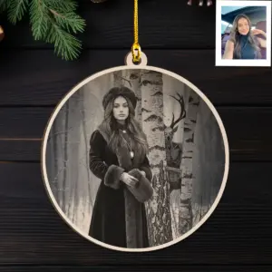 Personalized Wendigo Wooden Ornament | Custom Face 19th Century Photo, Gothic Horror Cryptid Decor 18 Personalized Wendigo Wooden Ornament Custom Face 19th Century Photo Gothic Horror Cryptid Decor