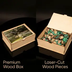 Custom Star Wars Girl with Bigfoot Wooden Jigsaw Puzzle | Funny Personalized Gift for Daughter 13 Custom Face Star Wars Girl with Bigfoot Wooden Jigsaw Puzzle Funny Personalized Gift for Daughter