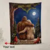 Personalized Bigfoot Couple Blanket | Romantic Van Gogh Sasquatch Valentine Cozy 14 Personalized Bigfoot Couple Blanket Romantic Van Gogh Sasquatch Valentine Cozy