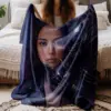 Custom Photo Alien Valentine Blanket Perfect Organism Bio-Mechanical Dark Sci-Fi Romance Cozy