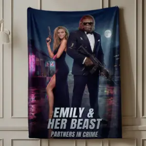 Custom Face Bigfoot Couple Blanket | Mr & Mrs Smith Sasquatch Valentine Anniversary Cozy 24 Custom Face Bigfoot Couple Blanket Mr & Mrs Smith Sasquatch Valentine Anniversary Cozy