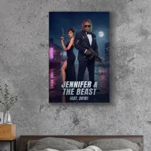 Custom Face Bigfoot Couple Canvas | Mr & Mrs Smith Sasquatch Valentine Anniversary Art 28 Custom Face Bigfoot Couple Canvas Mr & Mrs Smith Sasquatch Valentine Anniversary Art