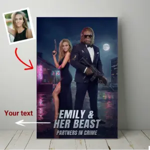 Custom Face Bigfoot Couple Canvas | Mr & Mrs Smith Sasquatch Valentine Anniversary Art 29 Custom Face Bigfoot Couple Canvas Mr & Mrs Smith Sasquatch Valentine Anniversary Art