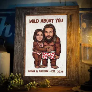 Custom Face Bigfoot Couple Valentine Poster | Funny Personalized Text & Photo Sasquatch Anniversary Gift 15 Custom Face Bigfoot Couple Valentine Poster Funny Personalized Text Photo Sasquatch Anniversary Gift