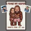 Custom Face Bigfoot Couple Valentine Poster Funny Personalized Text Photo Sasquatch Anniversary Gift