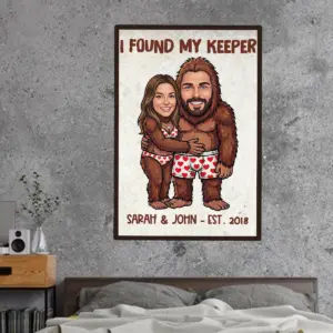 Custom Face Bigfoot Couple Valentine Poster | Funny Personalized Text & Photo Sasquatch Anniversary Gift 17 Custom Face Bigfoot Couple Valentine Poster Funny Personalized Text Photo Sasquatch Anniversary Gift