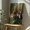 Custom Face Star Wars Bigfoot Family Canvas Funny Personalized Sasquatch Wall Art