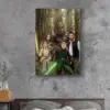 Custom Face Star Wars Bigfoot Family Canvas Funny Personalized Sasquatch Wall Art