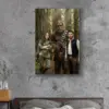 Custom Face Star Wars Bigfoot Family Canvas Funny Personalized Sasquatch Wall Art