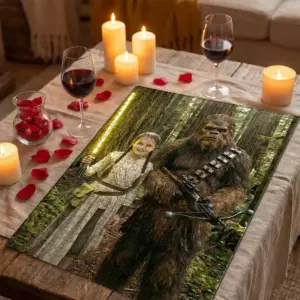 Custom Face Star Wars Bigfoot Family Wooden Jigsaw Puzzle Funny Personalized Sasquatch Gift