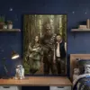 Custom Face Star Wars Bigfoot Family Wooden Jigsaw Puzzle Funny Personalized Sasquatch Gift
