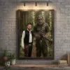 Custom Star Wars Dad with Bigfoot Wooden Jigsaw Puzzle Funny Valentines Day Gift for Husband