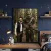 Custom Star Wars Dad with Bigfoot Wooden Jigsaw Puzzle Funny Valentines Day Gift for Husband
