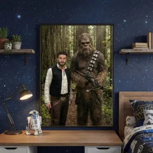 Custom Star Wars Dad with Bigfoot Wooden Jigsaw Puzzle | Funny Valentines Day Gift for Husband 10 Custom Star Wars Dad with Bigfoot Wooden Jigsaw Puzzle Funny Valentines Day Gift for Husband