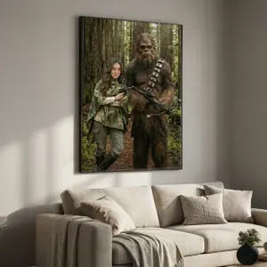 Custom Star Wars Mom with Bigfoot Wooden Jigsaw Puzzle | Funny Personalized Valentines Day Gift for Wife 10 Custom Star Wars Mom with Bigfoot Wooden Jigsaw Puzzle Funny Valentines Day Gift for Wife