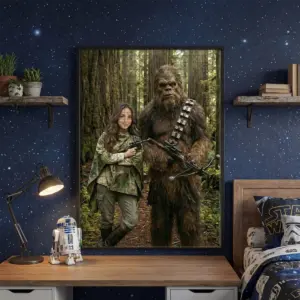 Custom Star Wars Mom with Bigfoot Wooden Jigsaw Puzzle | Funny Personalized Valentines Day Gift for Wife 11 Custom Star Wars Mom with Bigfoot Wooden Jigsaw Puzzle Funny Valentines Day Gift for Wife