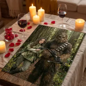 Custom Star Wars Mom with Bigfoot Wooden Jigsaw Puzzle | Funny Personalized Valentines Day Gift for Wife 13 Custom Star Wars Mom with Bigfoot Wooden Jigsaw Puzzle Funny Valentines Day Gift for Wife
