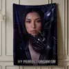 Custom Photo Alien Valentine Blanket Perfect Organism Bio-Mechanical Dark Sci-Fi Romance Cozy