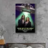 Custom Photo UFO Abduction Couple Canvas Funny Personalized Alien Valentine Anniversary Gift Wall Art