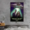 Custom Photo UFO Abduction Couple Poster Funny Personalized Alien Valentine Anniversary Gift