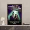 Custom Photo UFO Abduction Couple Poster Funny Personalized Alien Valentine Anniversary Gift