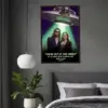 Custom Photo UFO Abduction Couple Poster Funny Personalized Alien Valentine Anniversary Gift
