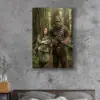 Custom Star Wars Portrait for Mom with Bigfoot Canvas Funny Valentines Day Gift for Wife