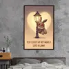 Cute Mothman Lamp Poster Kawaii You Light Up My World Funny Cryptid Valentine Art