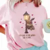 Cute Mothman Lamp Shirt Kawaii You Light Up My World Funny Cryptid Valentine Tee