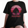Funny Mothman Butt Shirt Naughty Valentine Gift for Him Retro Sunset Guess What Tee