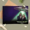 Personalized Alien Abduction Wedding Card Funny Custom Photo UFO Valentine Anniversary Greeting Card