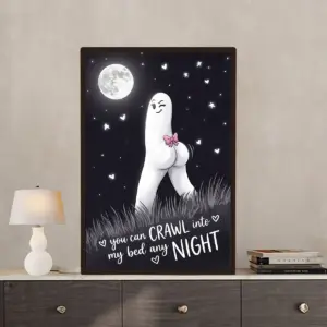 Naughty Fresno Nightcrawler Valentine Poster | 'Crawl Into My Bed' Sexy Cryptid Walking Pants Wall Decor 8 Naughty Fresno Nightcrawler Valentine Poster Crawl Into My Bed Sexy Cryptid Walking Pants Wall Decor