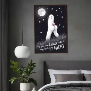 Naughty Fresno Nightcrawler Valentine Poster | 'Crawl Into My Bed' Sexy Cryptid Walking Pants Wall Decor 9 Naughty Fresno Nightcrawler Valentine Poster Crawl Into My Bed Sexy Cryptid Walking Pants Wall Decor