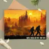 Personalized Bigfoot Couple Card Custom Name Camping Sasquatch Valentine Anniversary