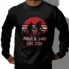 Personalized Camping Partners Bigfoot Shirt Retro Hiking Sasquatch Couple Valentine Gift