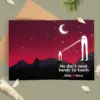 Personalized Fresno Nightcrawler Valentine Card Funny Custom Name Couple Cryptid Greeting Card
