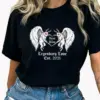 Personalized Mothman Couple Shirt Gothic Custom Cryptid Valentine Anniversary Gift Dark Aesthetic