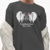 Personalized Mothman Couple Shirt Gothic Custom Cryptid Valentine Anniversary Gift Dark Aesthetic