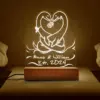 Personalized Nessie Couple Night Light | Custom Name Loch Ness Monster 3D Lamp Valentine Anniversary Gift 16 Personalized Nessie Couple Night Light Custom Name Loch Ness Monster LED 3D Lamp Valentine